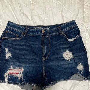 Maurice’s high rise denim shorts